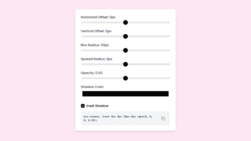 CSS Box Shadow Generator