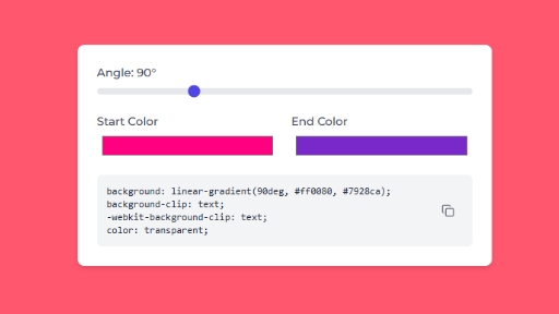 CSS Text Gradient Generator