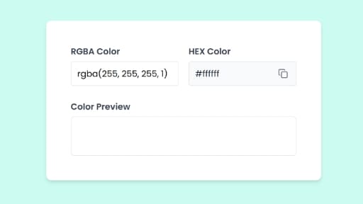 RGBA to HEX Converter